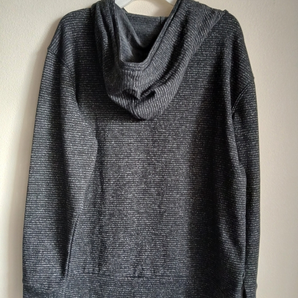 NWT Champion Women's Small Black Fleck Long Sleeve High Neck Hoodie - Picture 10 of 13